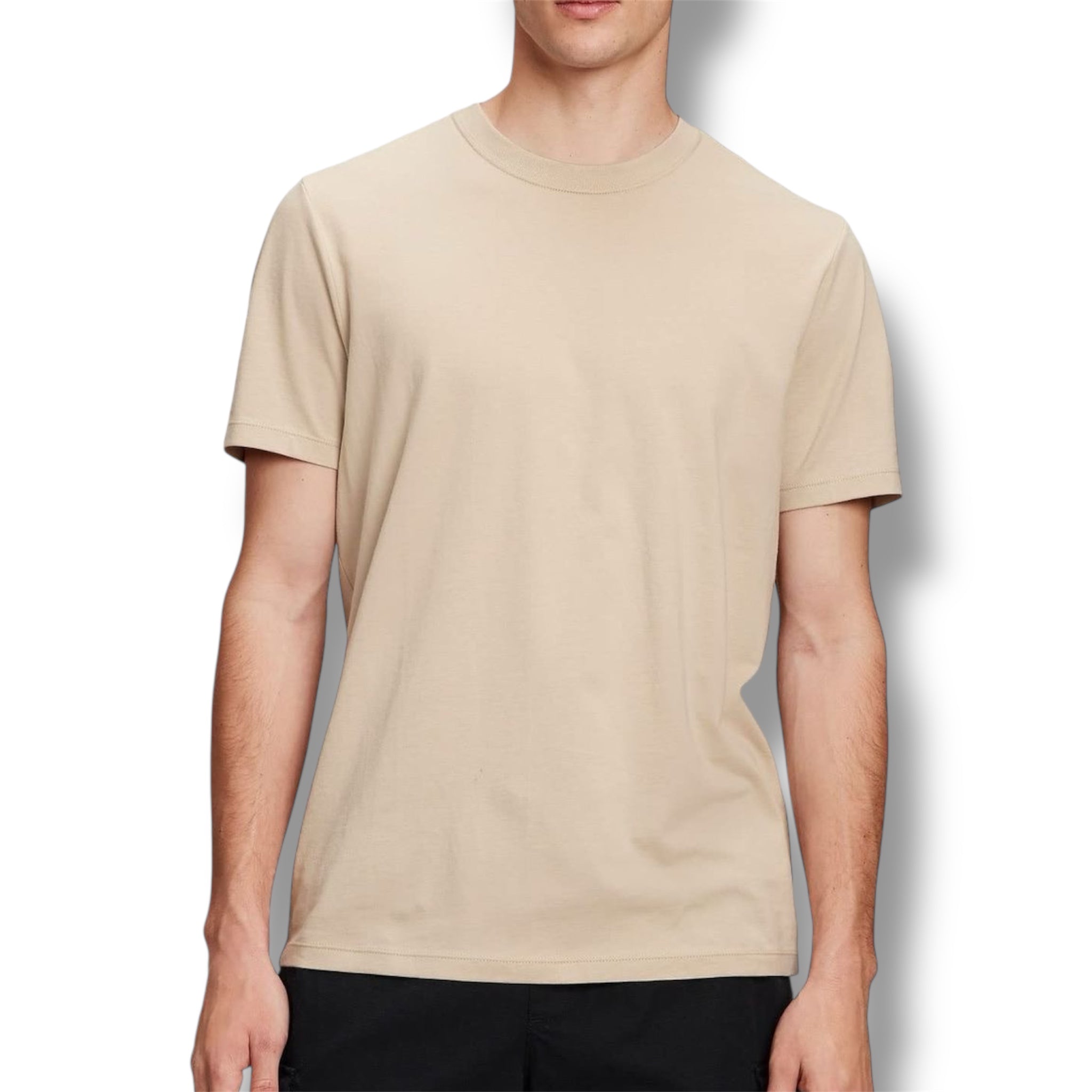 Polera Regular Fit Beige 200 Gsm.