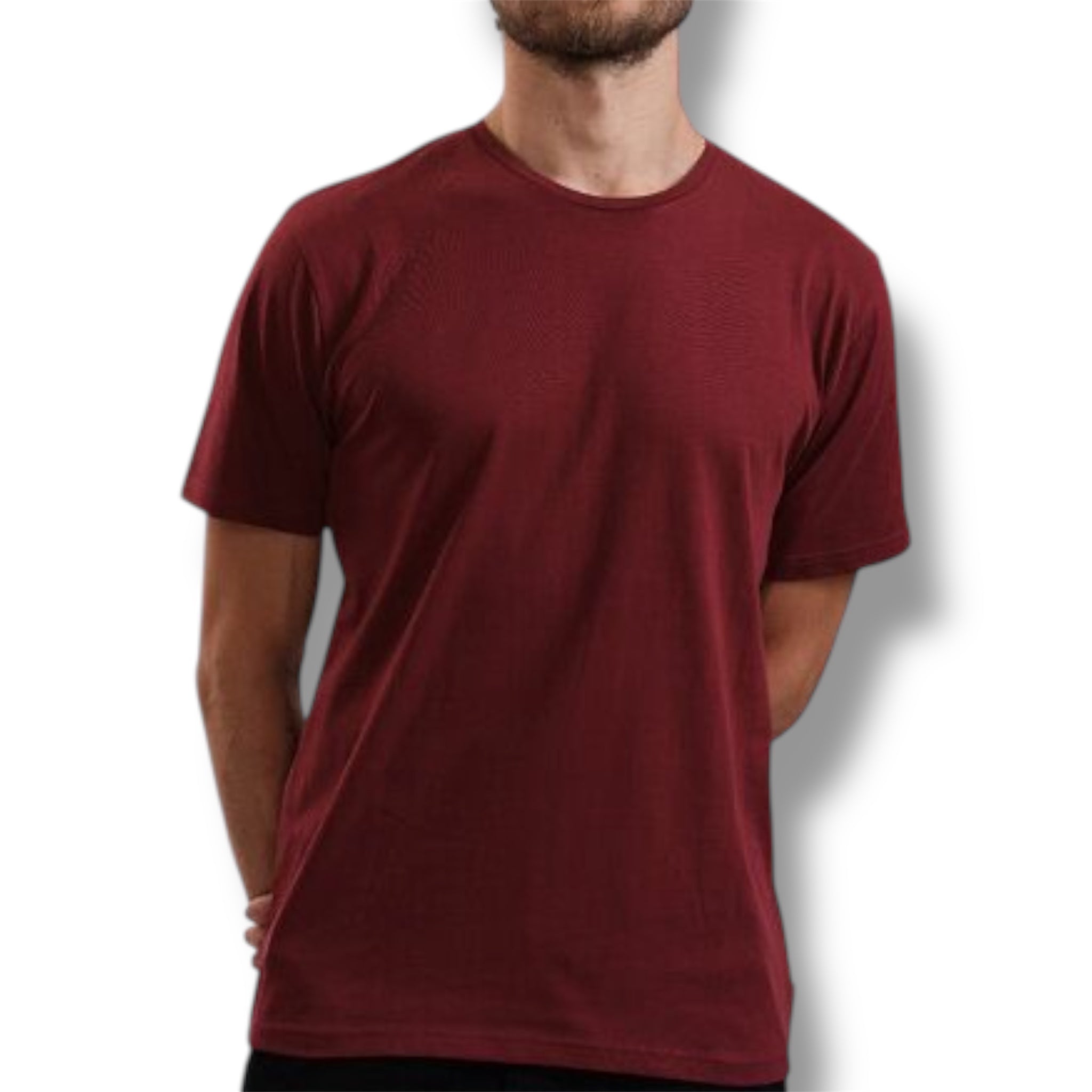 Polera Regular Fit Wine 200 Gsm.