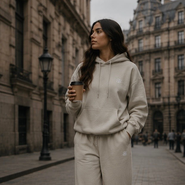Hoodie Flecce Regular V1 Dune