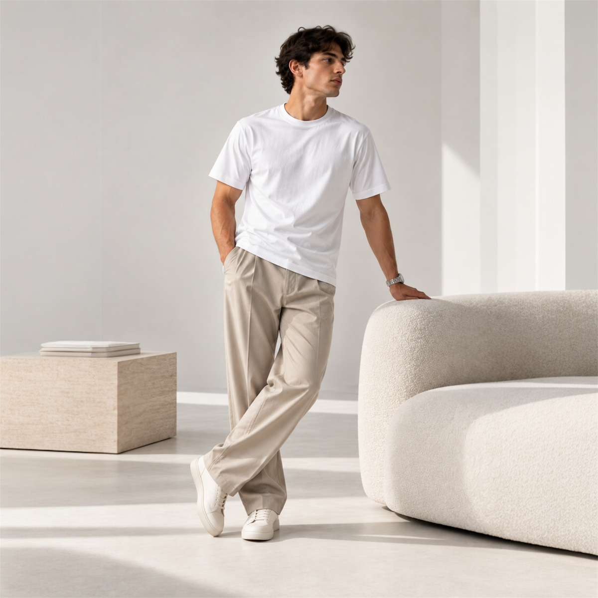 Regular fit • Peruvian Pima Cotton S5. • Pure White