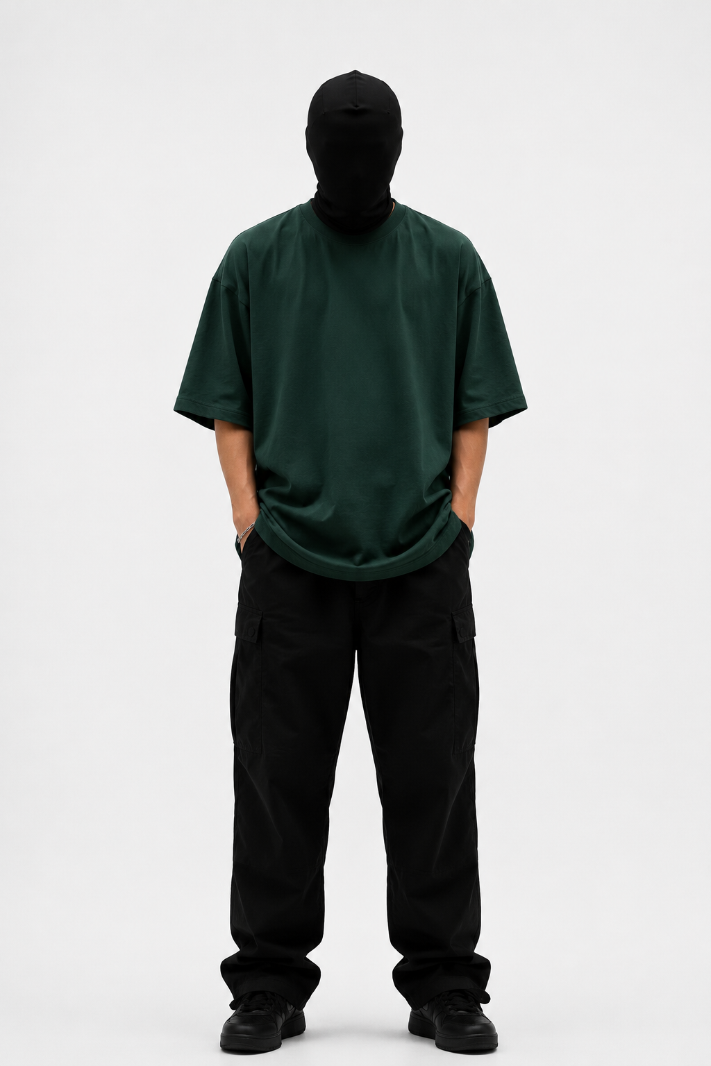 Semioversize • Forest Green Heavyweight Cotton 320 Gsm