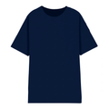Polera Semi Oversize Navy Heavyweight Cotton 300 Gsm.