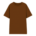 Polera Semi Oversize Brown Heavyweight Cotton 300 Gsm.