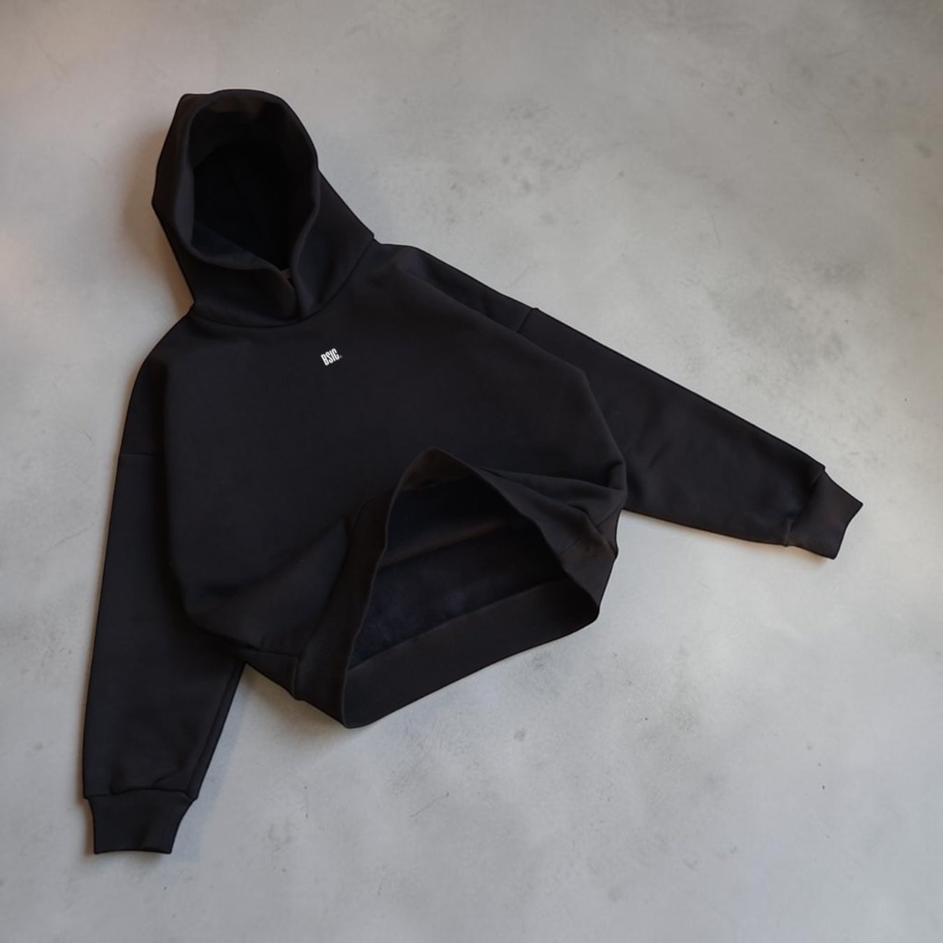 Hoodie Heavyweight V1. Black Noir