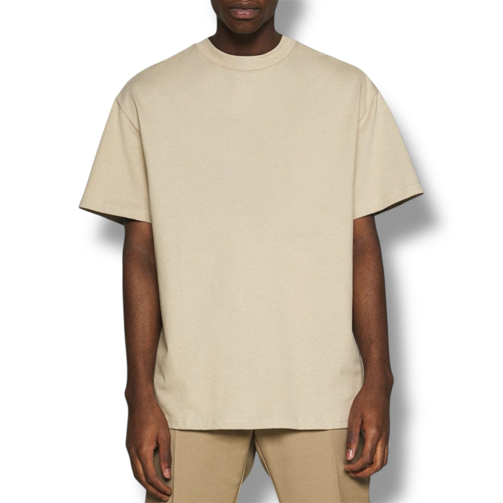 Polera Oversize HeavyCotton Beige 280 Gsm.