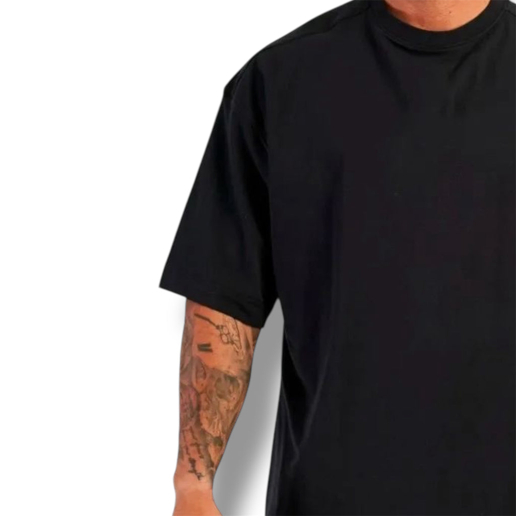 Polera Oversize HeavyCotton Black 280 Gsm.