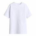 Polera Semi Oversize White Heavyweight Cotton 300 Gsm.
