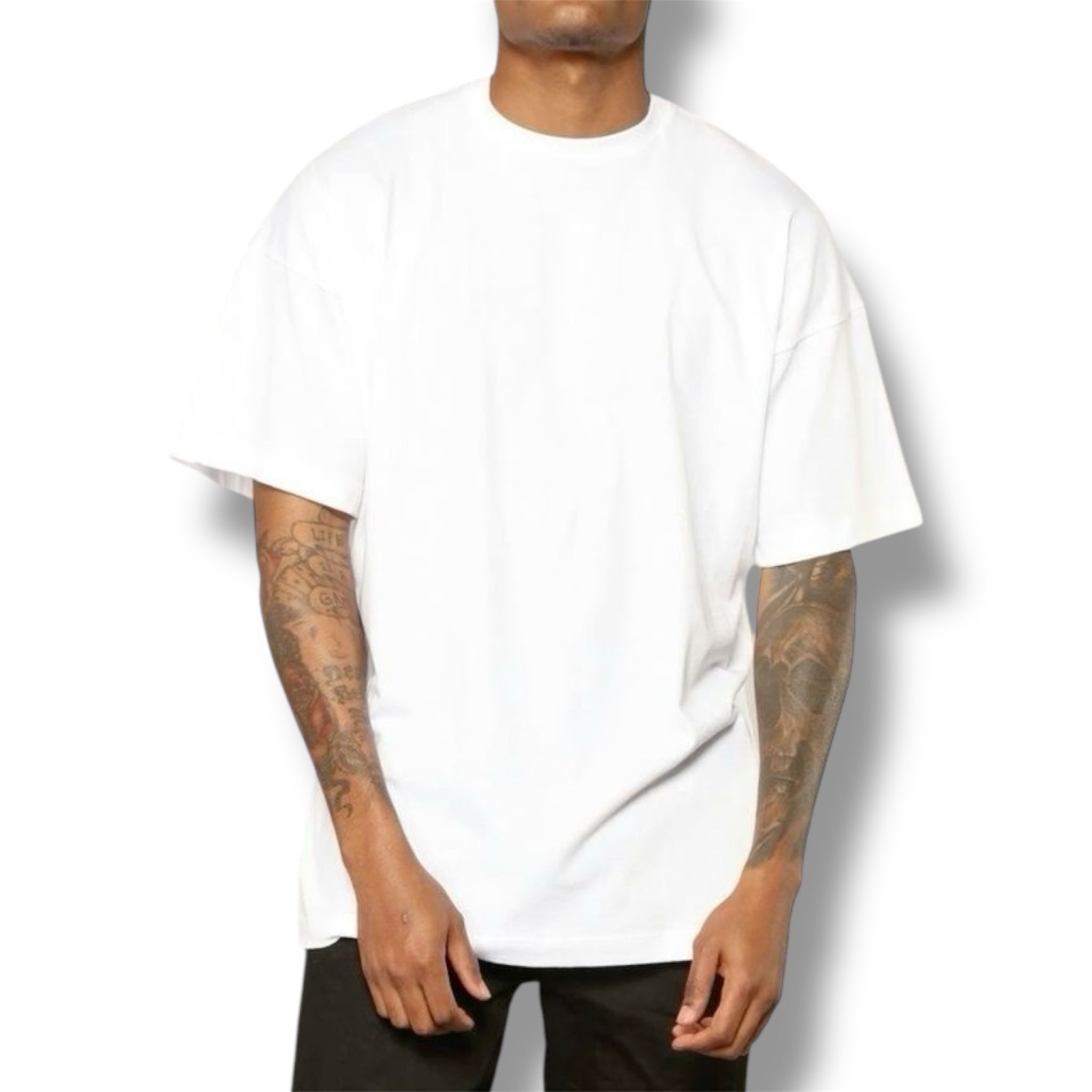 Polera Oversize HeavyCotton White 280 Gsm.