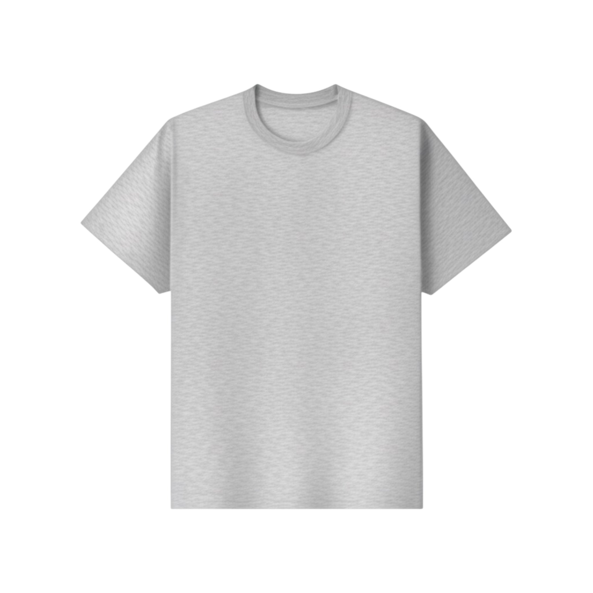 Polera Regular Fit Melange Gray 200 Gsm.