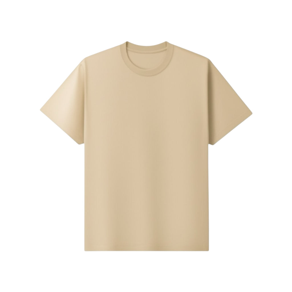 Polera Regular Fit Beige 200 Gsm.
