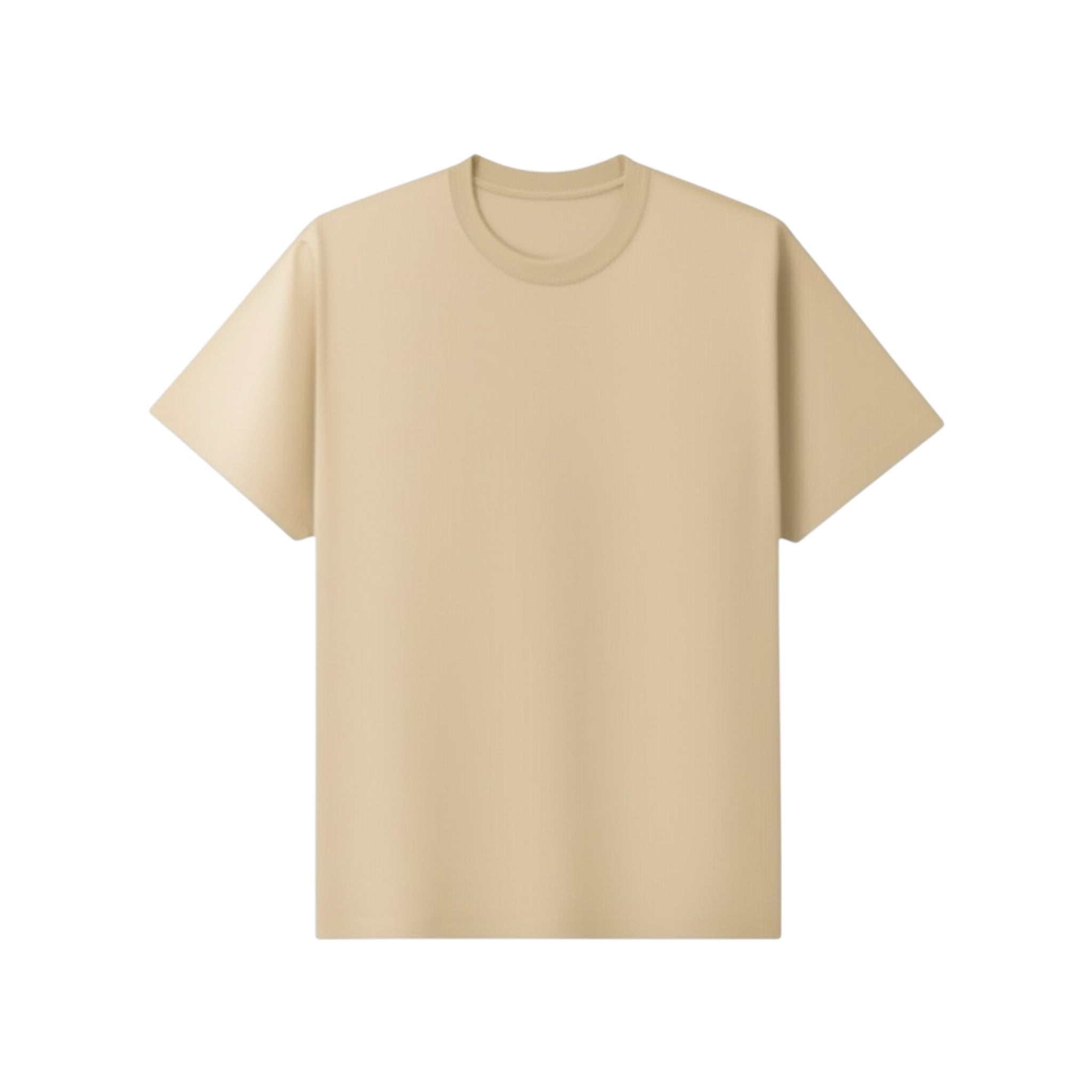 Polera Regular Fit Beige 200 Gsm.