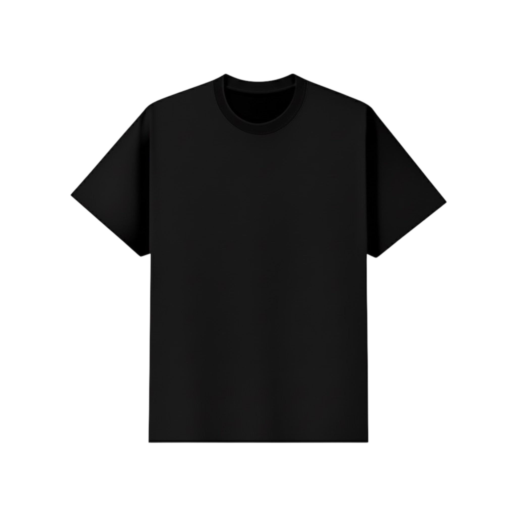 Polera Regular Fit Black 200 Gsm.