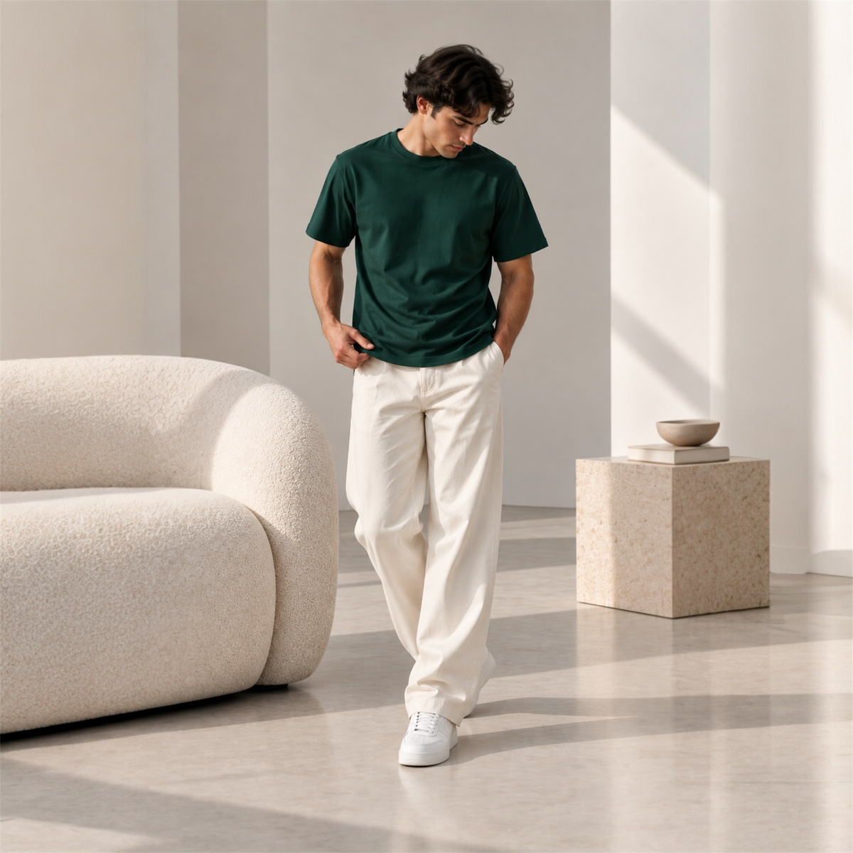 Regular fit • Peruvian Pima Cotton S5. • Dark Green