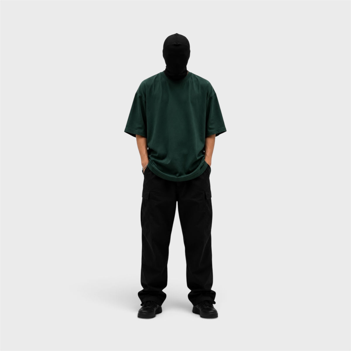 Semioversize • Forest Green Heavyweight Cotton 320 Gsm